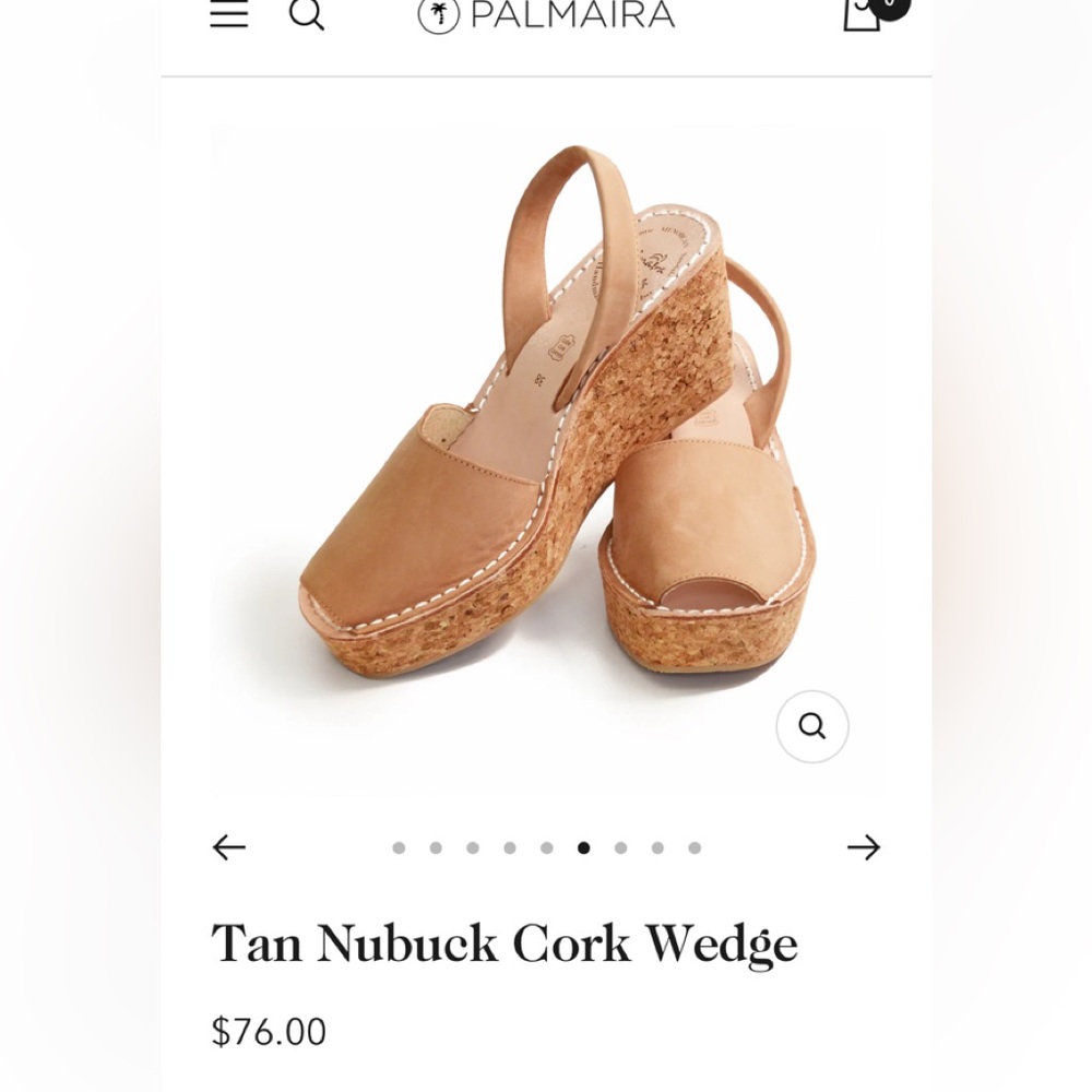 Tan Nubuck Cork Espadrille Wedge Slingback